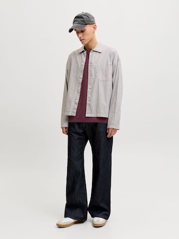Coupe slim T-Shirt JACK & JONES en rouge