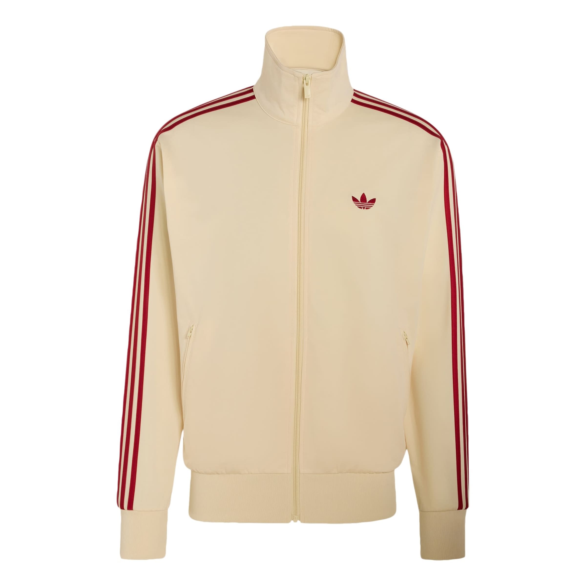 ADIDAS ORIGINALS - Sudadera con cremallera 'Firebird' en beige: frente