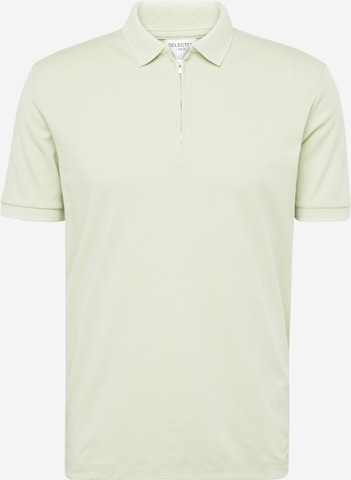 SELECTED HOMME Μπλουζάκι 'Fave' σε πράσινο: μπροστά