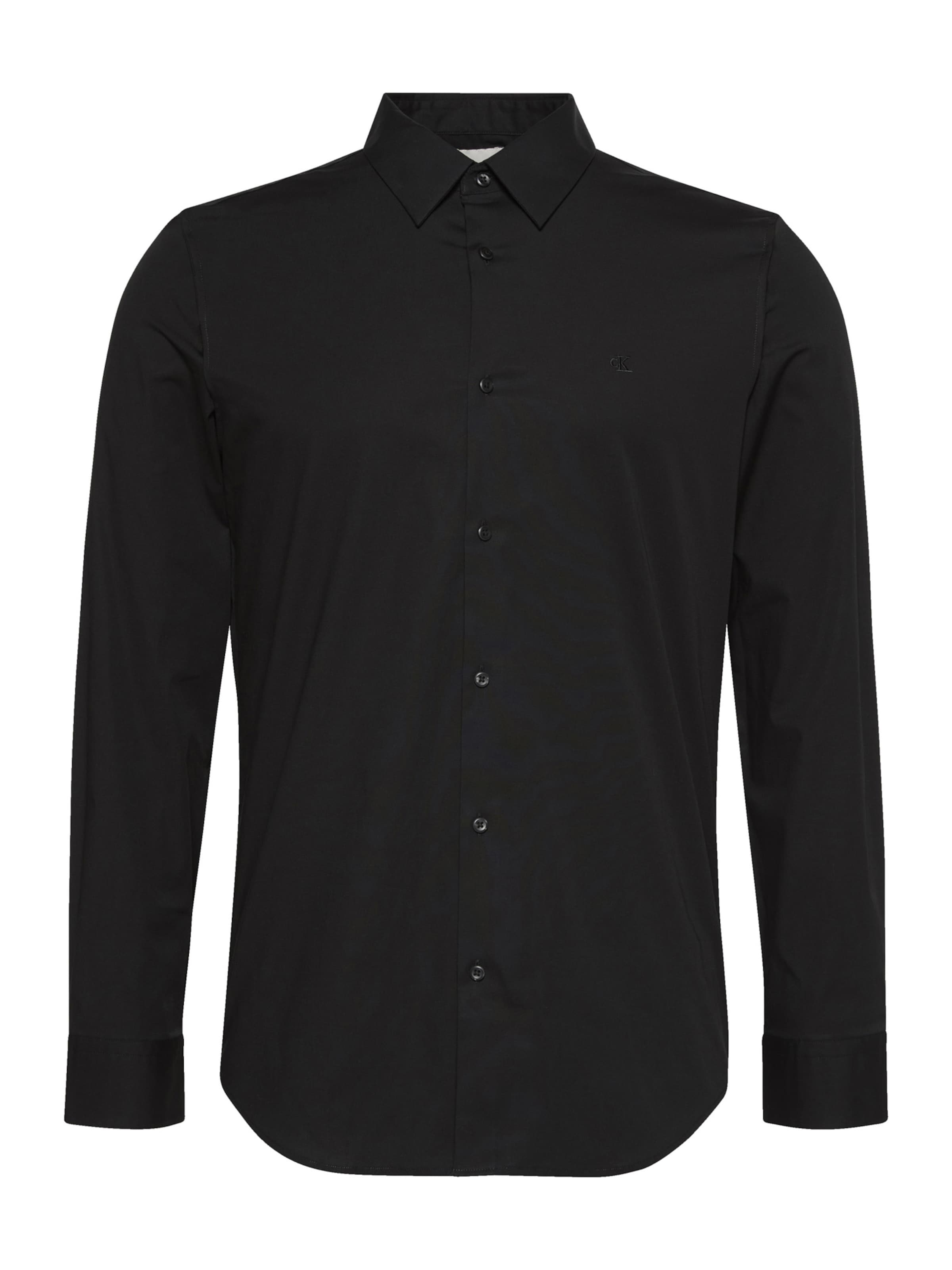 Calvin Klein Slim fit Ing - fekete: elől