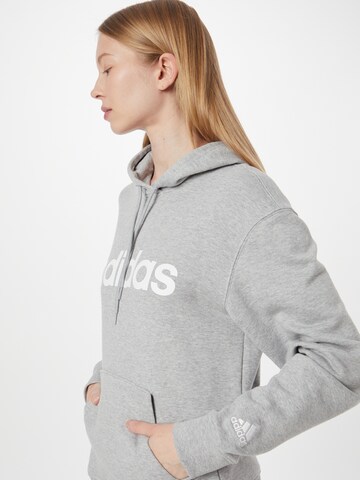 Sweat-shirt 'Essentials Linear' ADIDAS SPORTSWEAR en gris