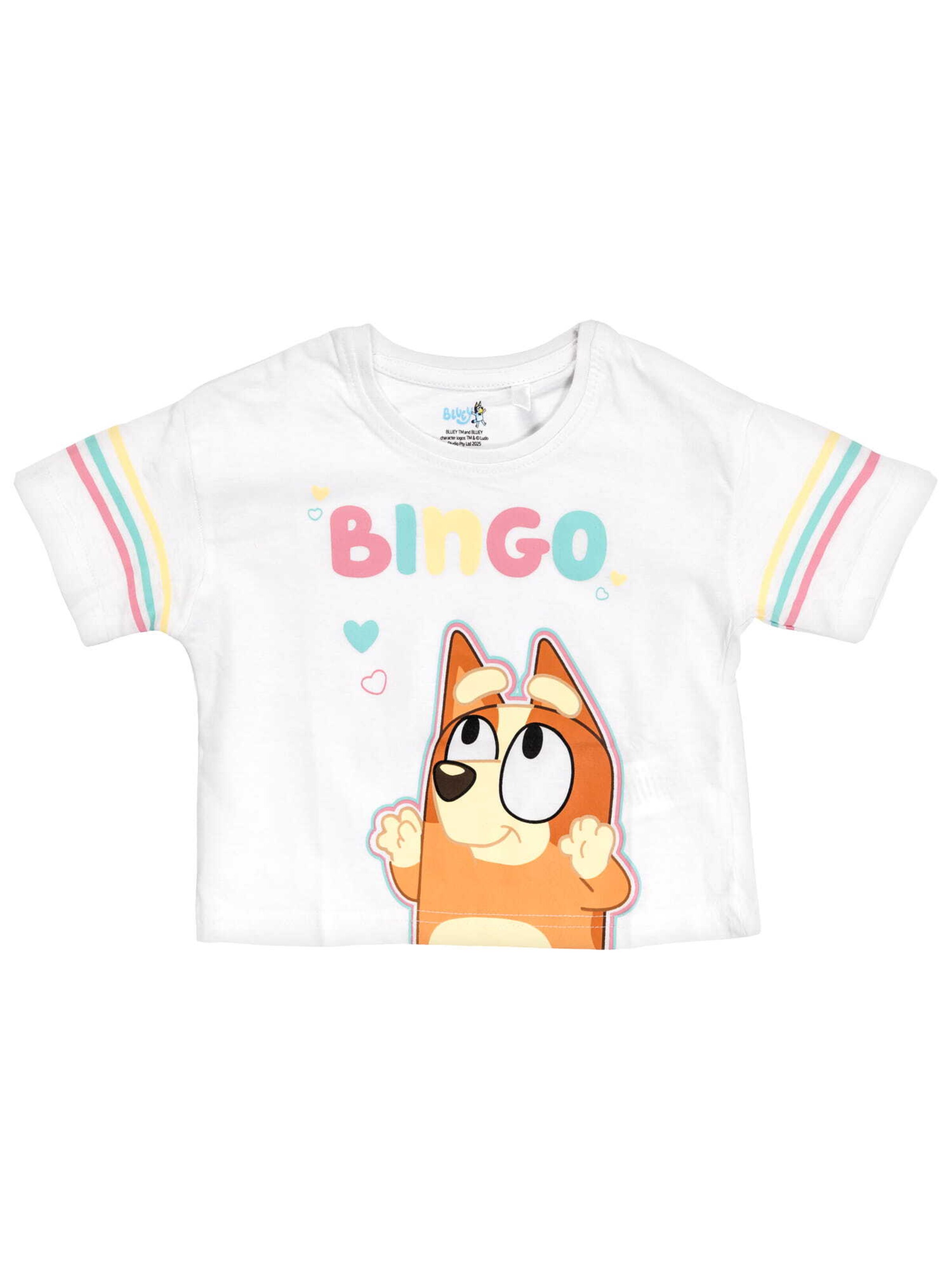 Maglietta 'Bluey & Bingo' di Bluey in bianco: frontale