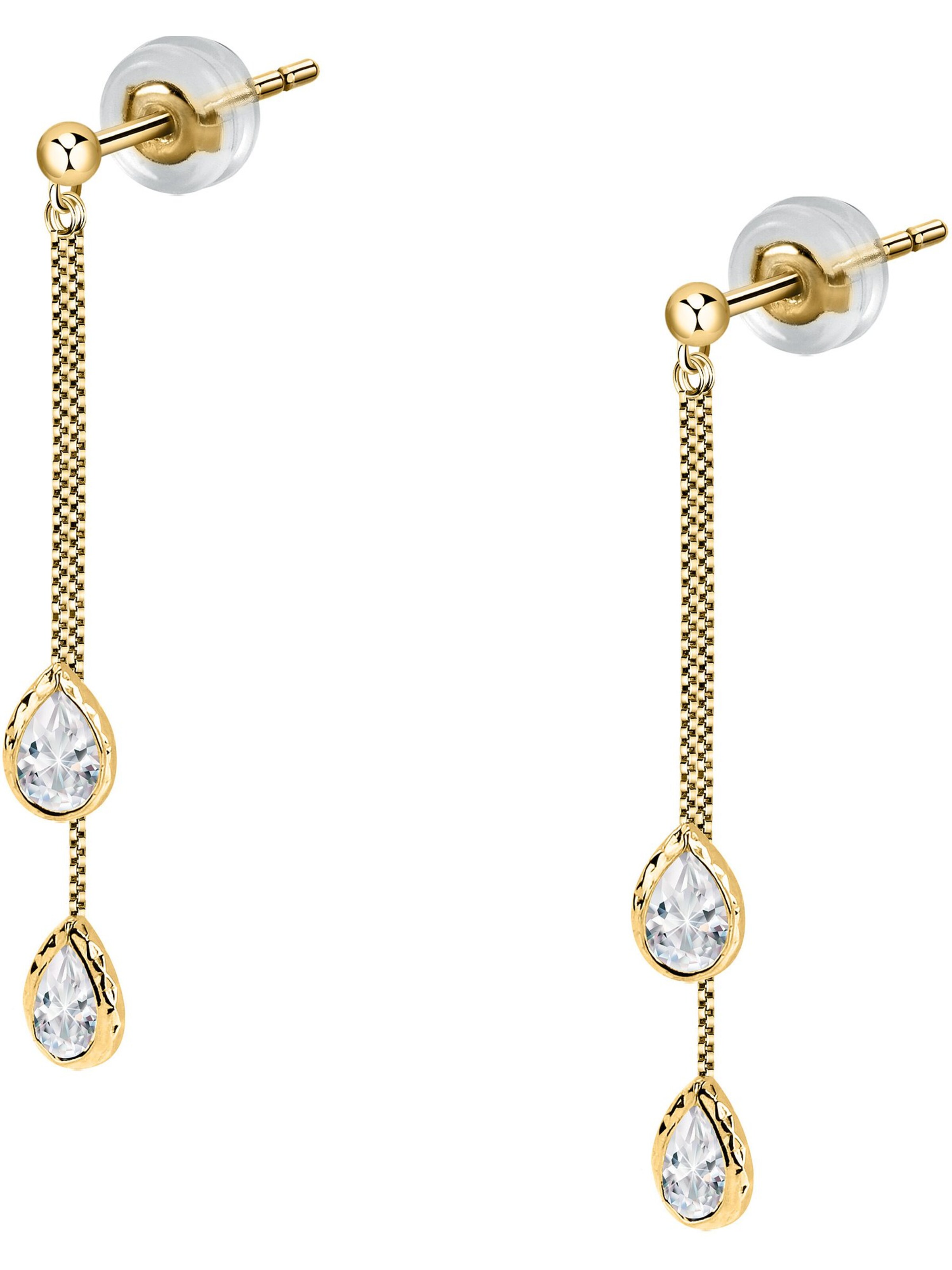 FAVS Earrings in Gold: front