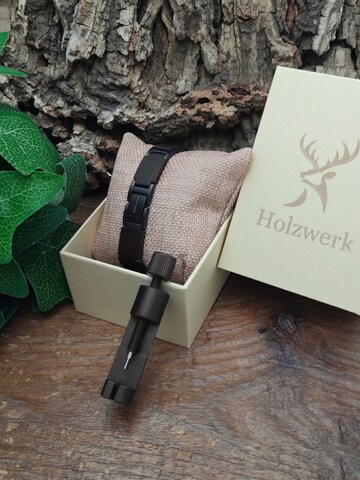Holzwerk Bracelet 'SCHILFSEE' in Black
