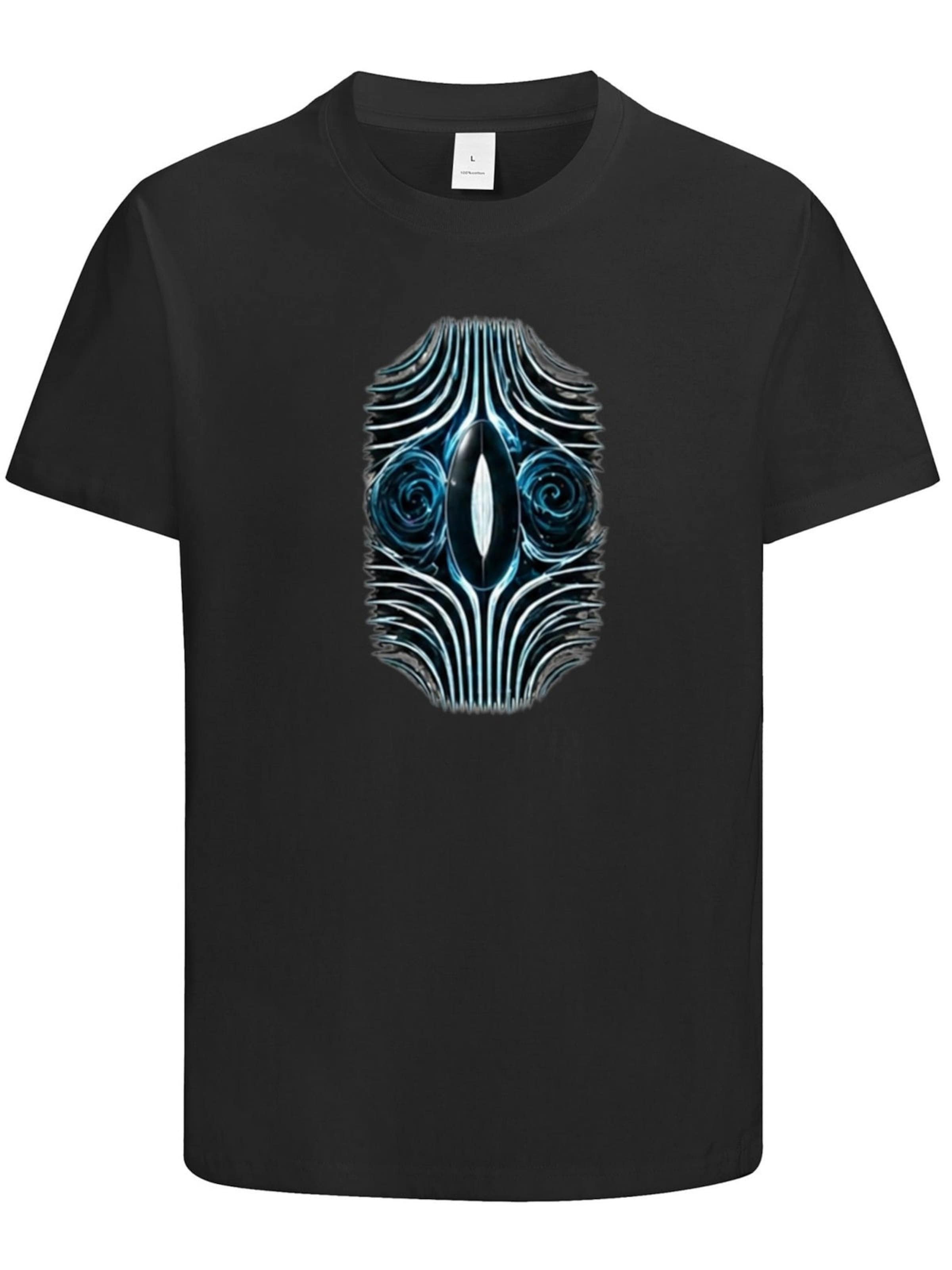 HUSKSWARE Shirt 'Grafik'‌‌ in Schwarz: Vorderseite