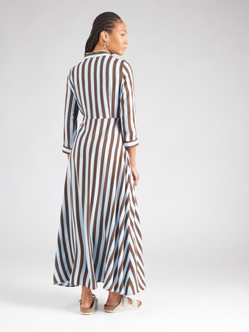 YAS Shirt dress 'YASSAVANNA' in Brown