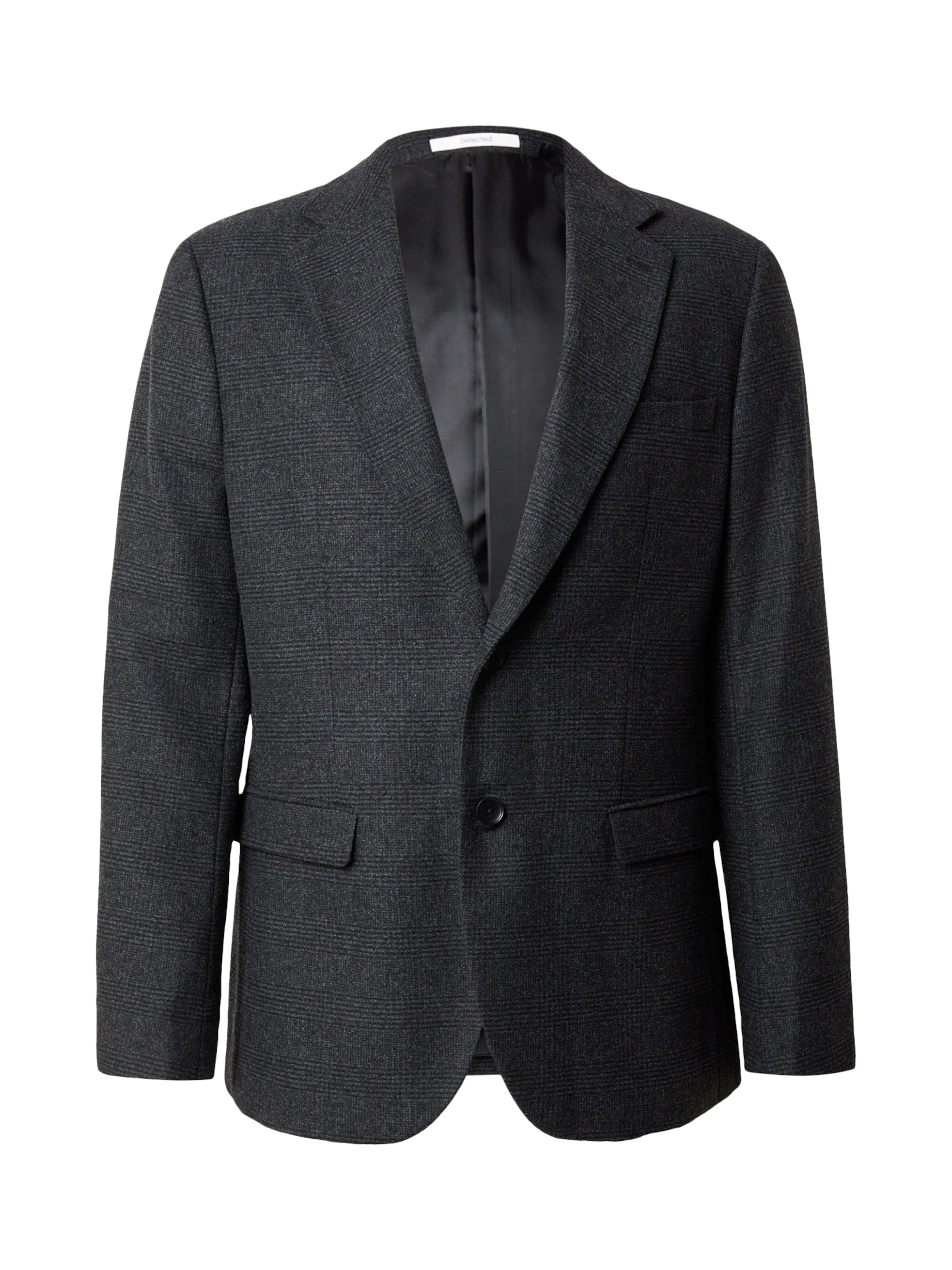 Coupe slim Veste de costume 'SLHSLIMADAM' SELECTED en gris : devant