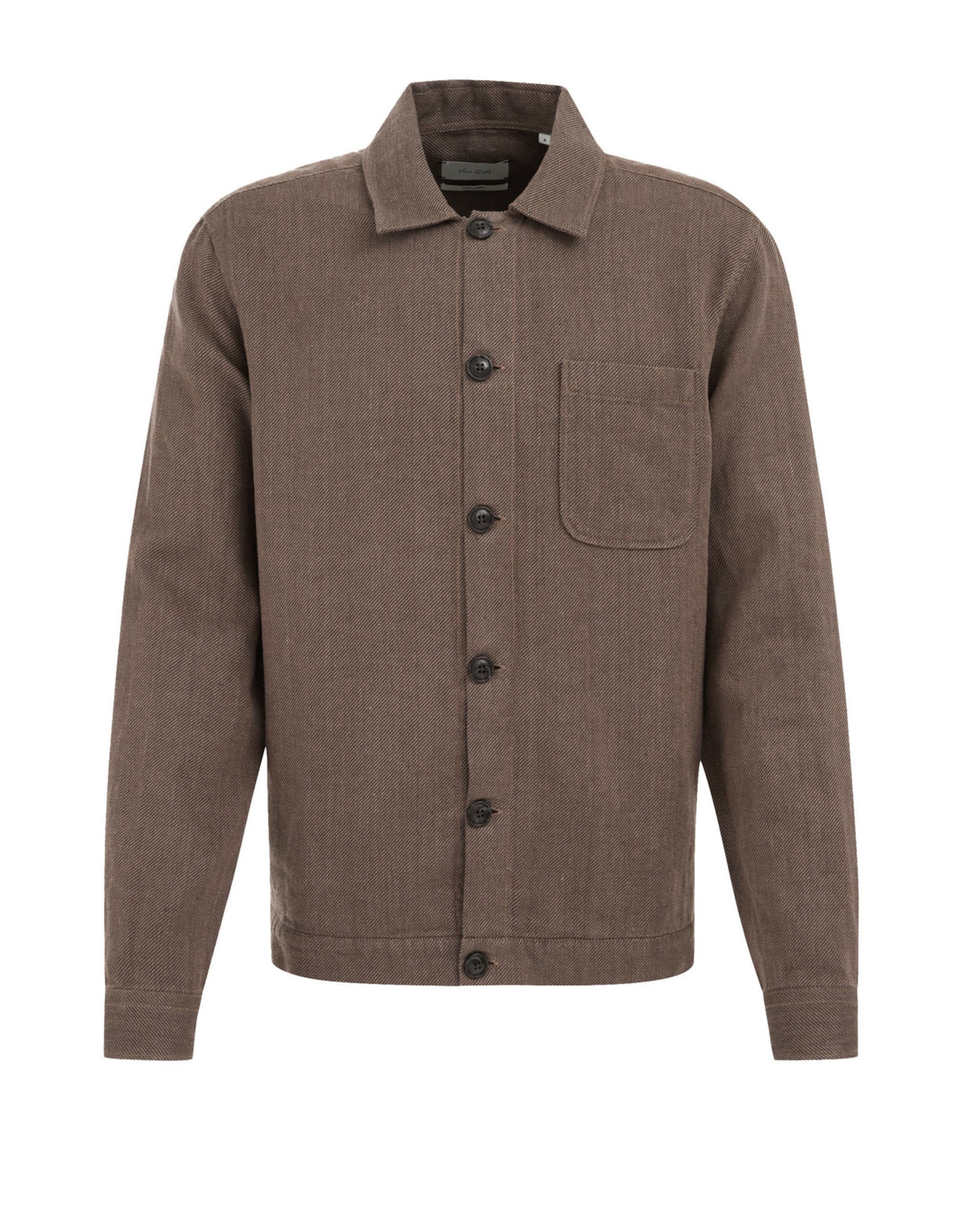 van Gils Rovný strih Košeľa - Hnedá: predná strana