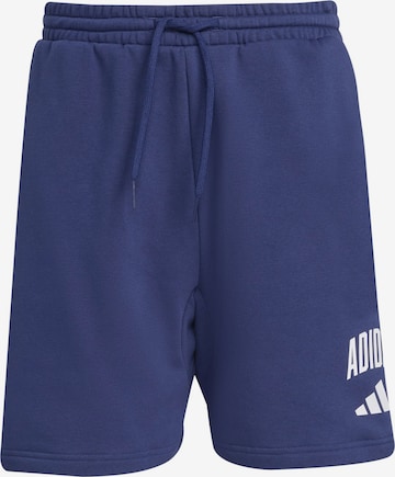 ADIDAS SPORTSWEAR Regular Urheiluhousut 'COLLEGIATE' värissä sininen: etupuoli