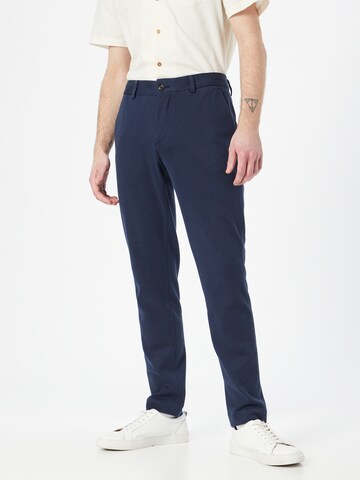 SCOTCH & SODA Slimfit Chino kalhoty 'Mott' – modrá: přední strana