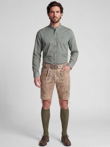 SPIETH & WENSKY Slim fit Klederdracht overhemd 'Krugdorf' in Groen