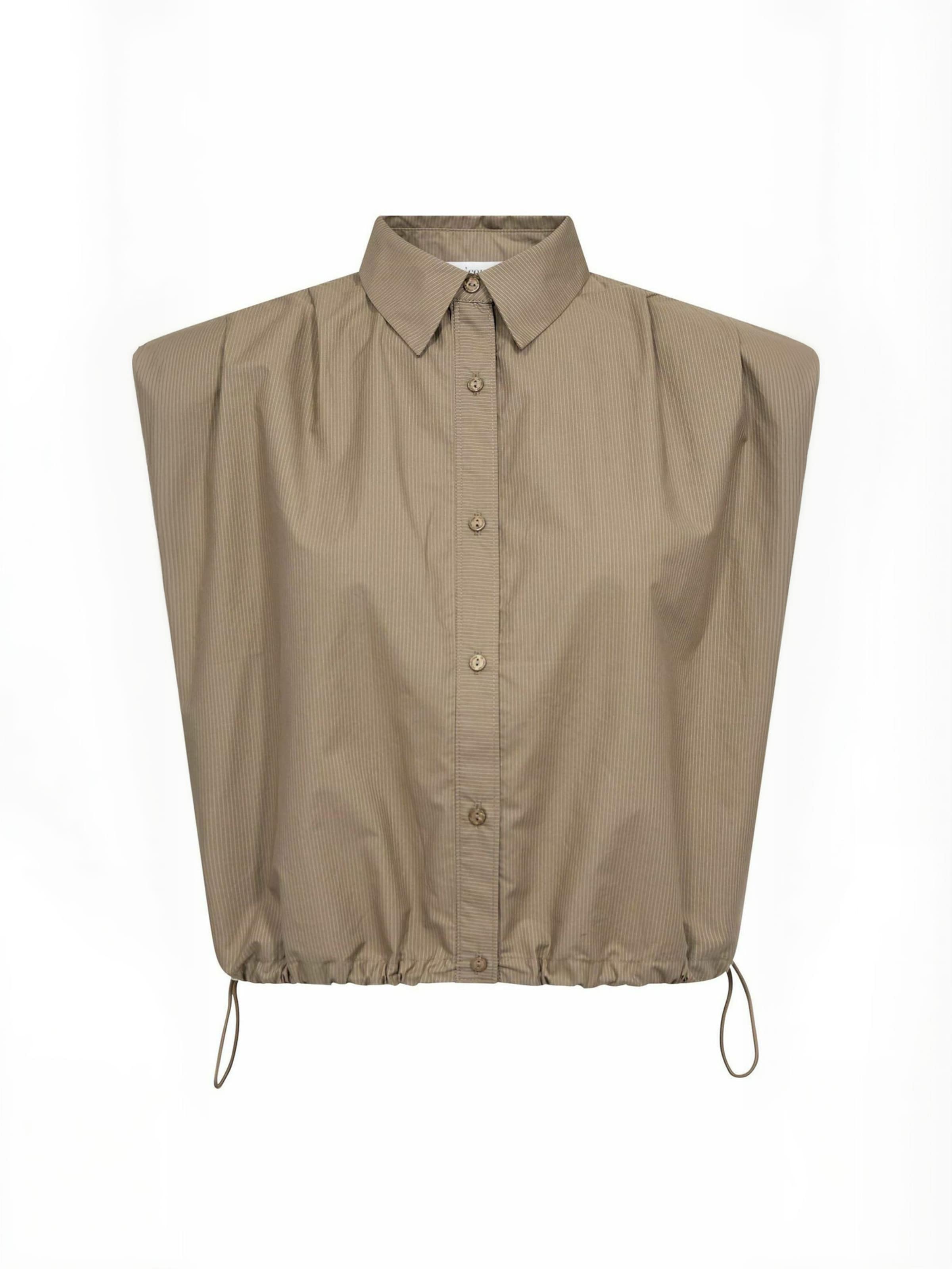 co'couture - Top ' OpheliaCC ' em bege: frente