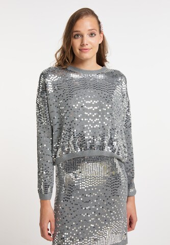 Pull-over myMo at night en gris : devant