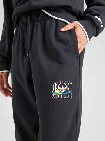 ADIDAS ORIGINALS Tapered Trousers in Black