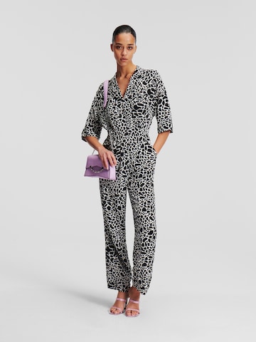 Tuta jumpsuit di Karl Lagerfeld in nero