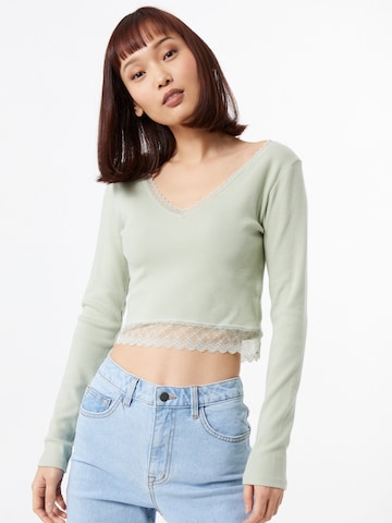 ABOUT YOU Shirt 'Jara Shirt' in Green: front