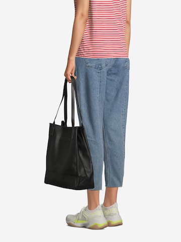 TOM TAILOR DENIM Shopper 'Arona' in Black