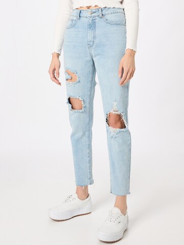 Nasty Gal Regular Jeans in Blauw: voorkant