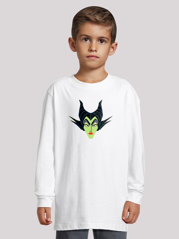 T-Shirt 'Disney Bösewichte Maleficent Face' F4NT4STIC en blanc : devant
