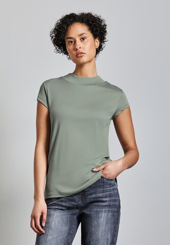 STREET ONE Turtleneck T-Shirt in Grün: Vorderseite