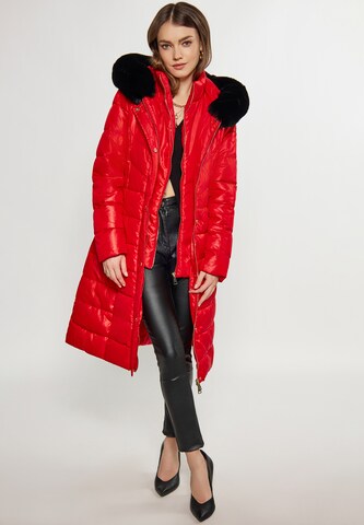 Manteau d’hiver faina en rouge