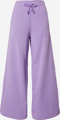 ADIDAS SPORTSWEAR Sportovní kalhoty 'All Szn Fleece Wide' – fialová: přední strana