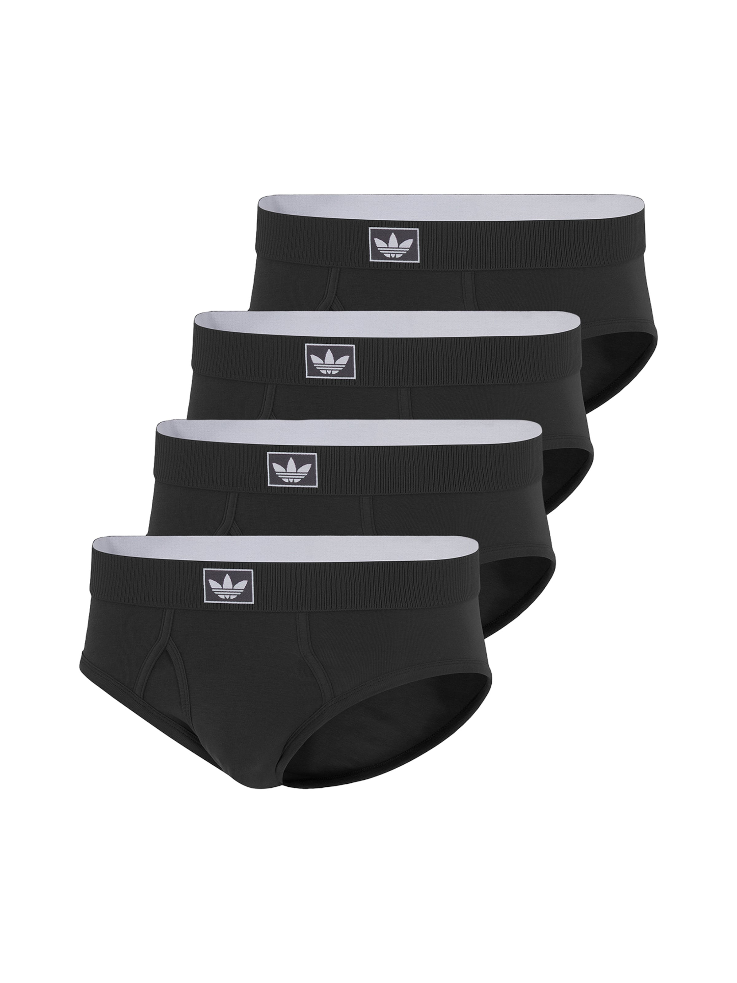 ADIDAS ORIGINALS Slip ' Comfort Cotton Rib ' in Zwart: voorkant