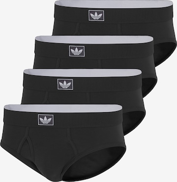 ADIDAS ORIGINALS Slip ' Comfort Cotton Rib ' in Zwart: voorkant