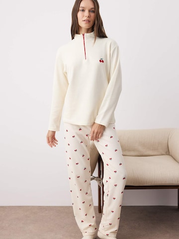 TrendyolPidžama - bež boja: prednji dio