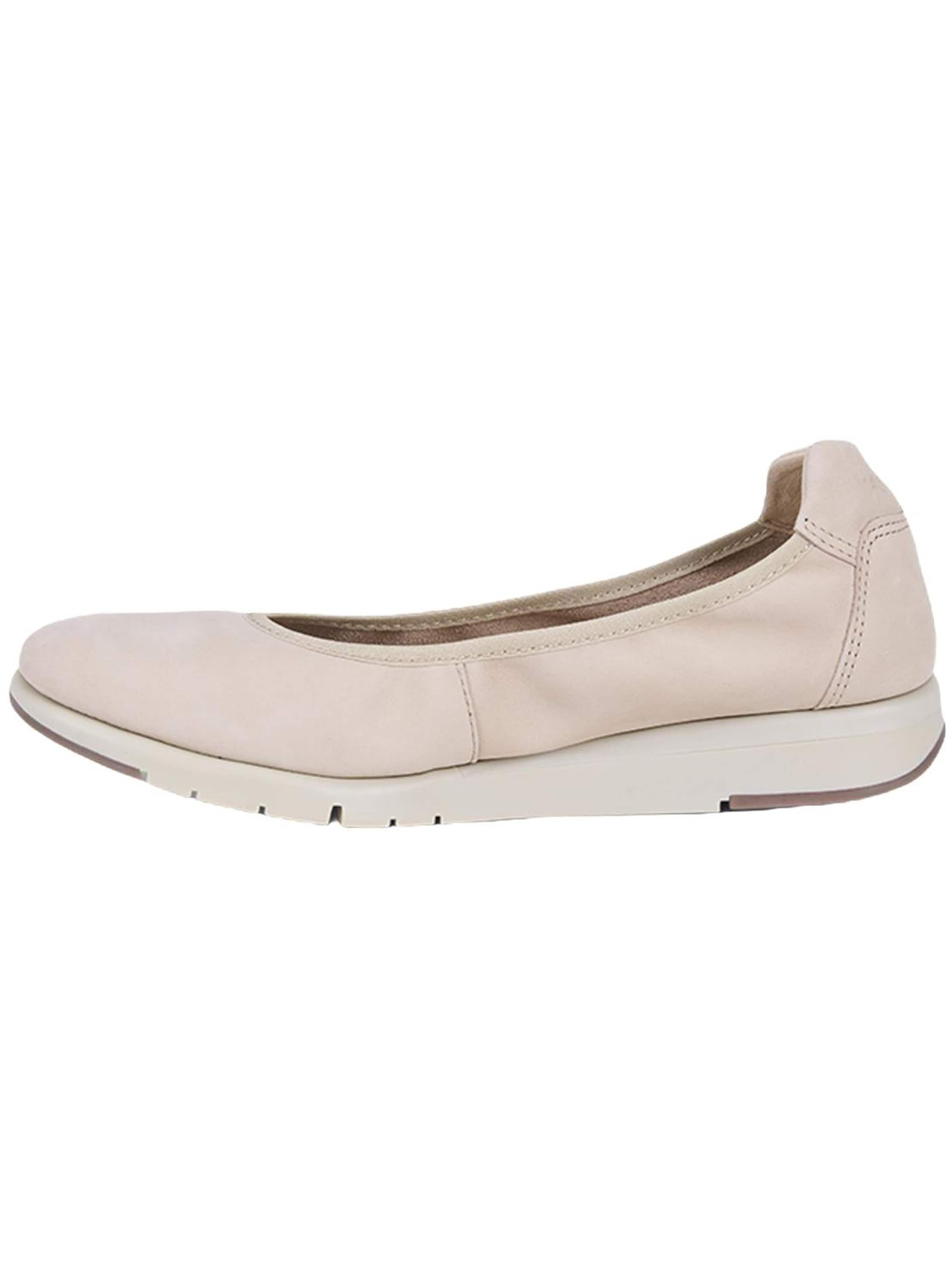 Desa - Bailarina 'DESA Damen DesaComfort Ballerinas aus Nubukleder' en beige