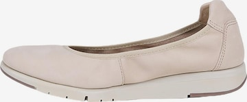 Desa - Bailarina 'DESA Damen DesaComfort Ballerinas aus Nubukleder' en beige: frente