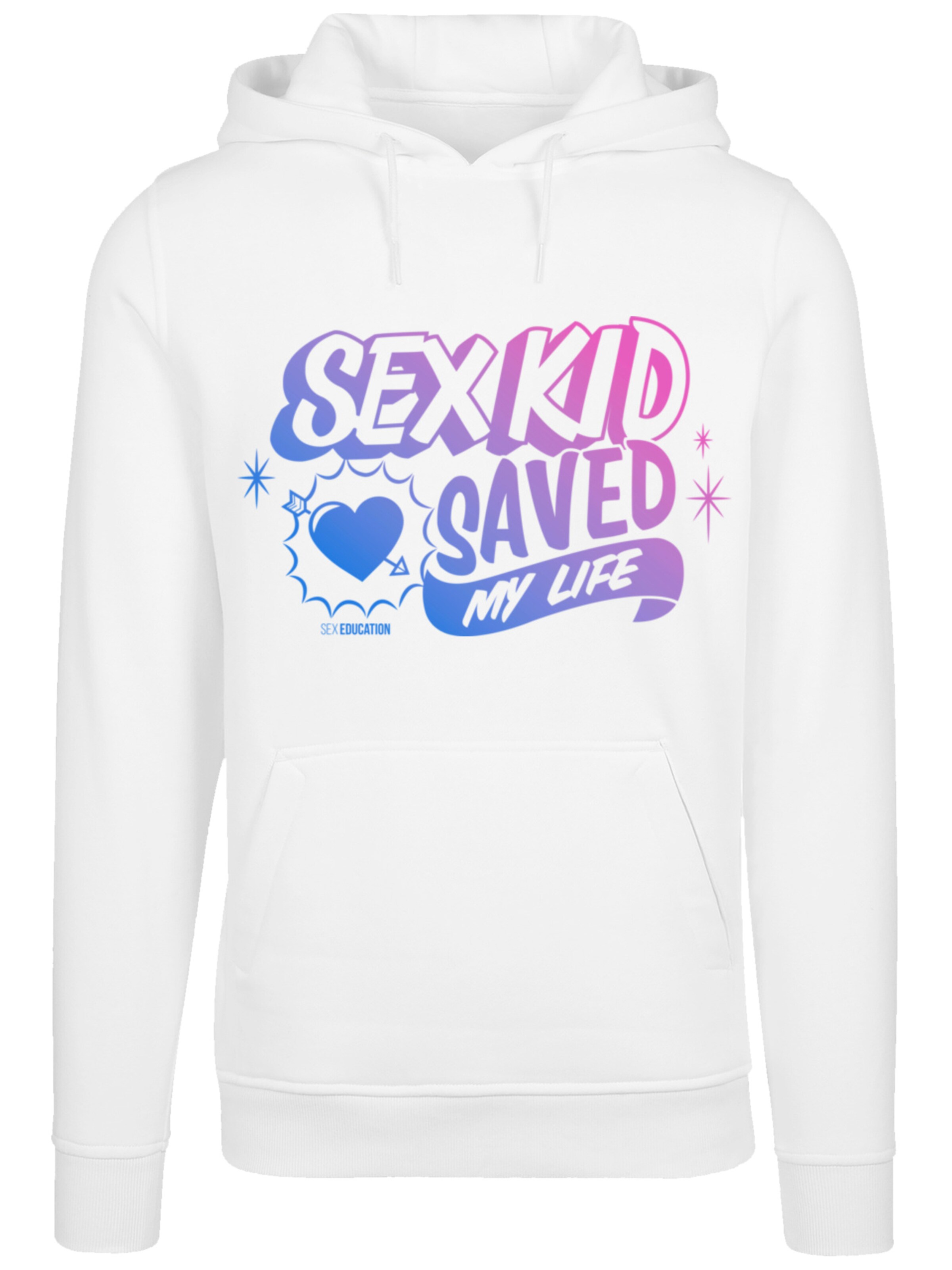 F4NT4STIC Sweatshirt 'Sex Education Netflix TV Series' in Wit: voorkant