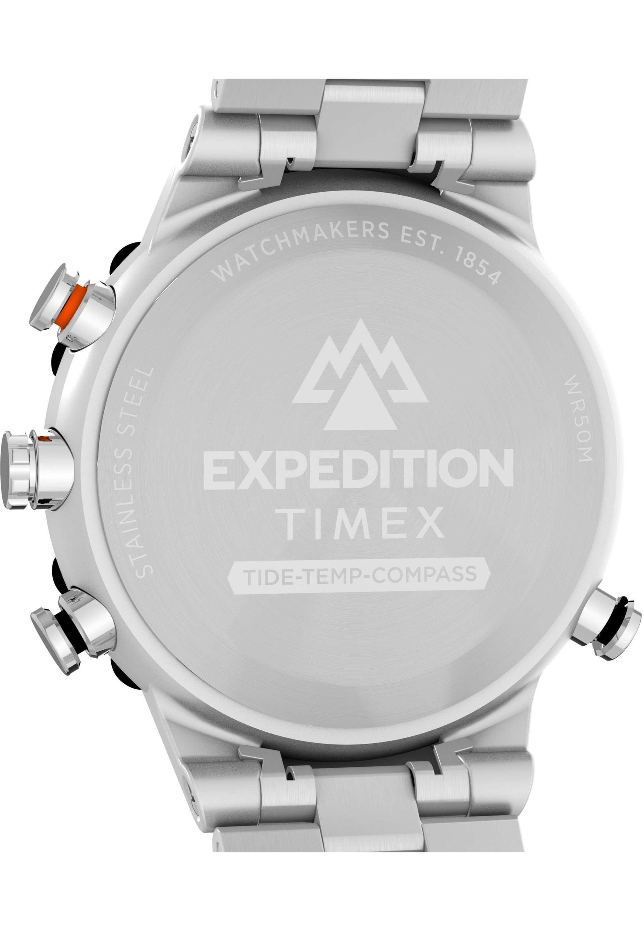 TIMEX Analog watch 'Expedition Tide-Temp-Compass' in Silver