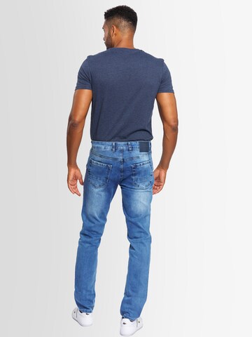 Alessandro Salvarini Slimfit Jeans 'Genova' in Blau