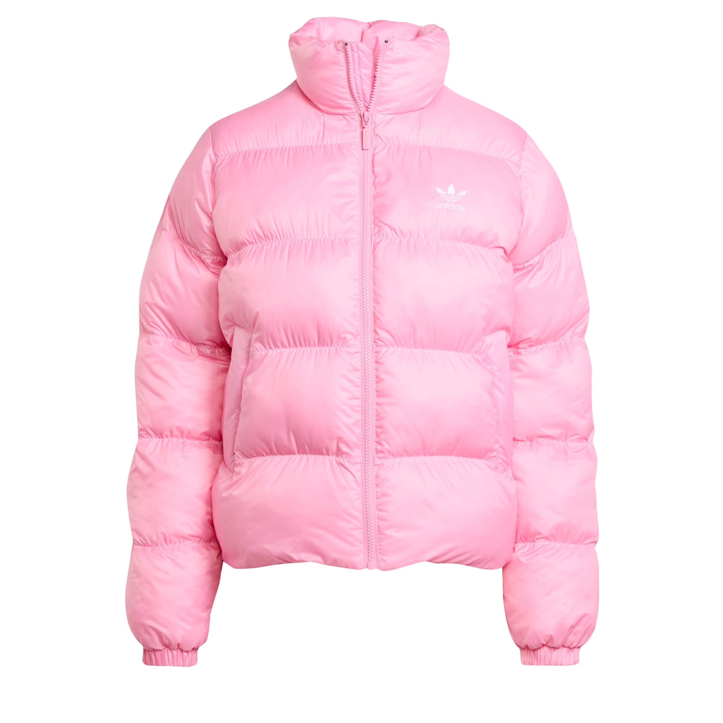 ADIDAS ORIGINALS Зимняя куртка 'Adicolor' в Ярко-розовый: спереди