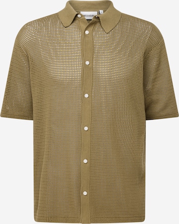 WEEKDAY Neuletakki värissä vihreä: etupuoli