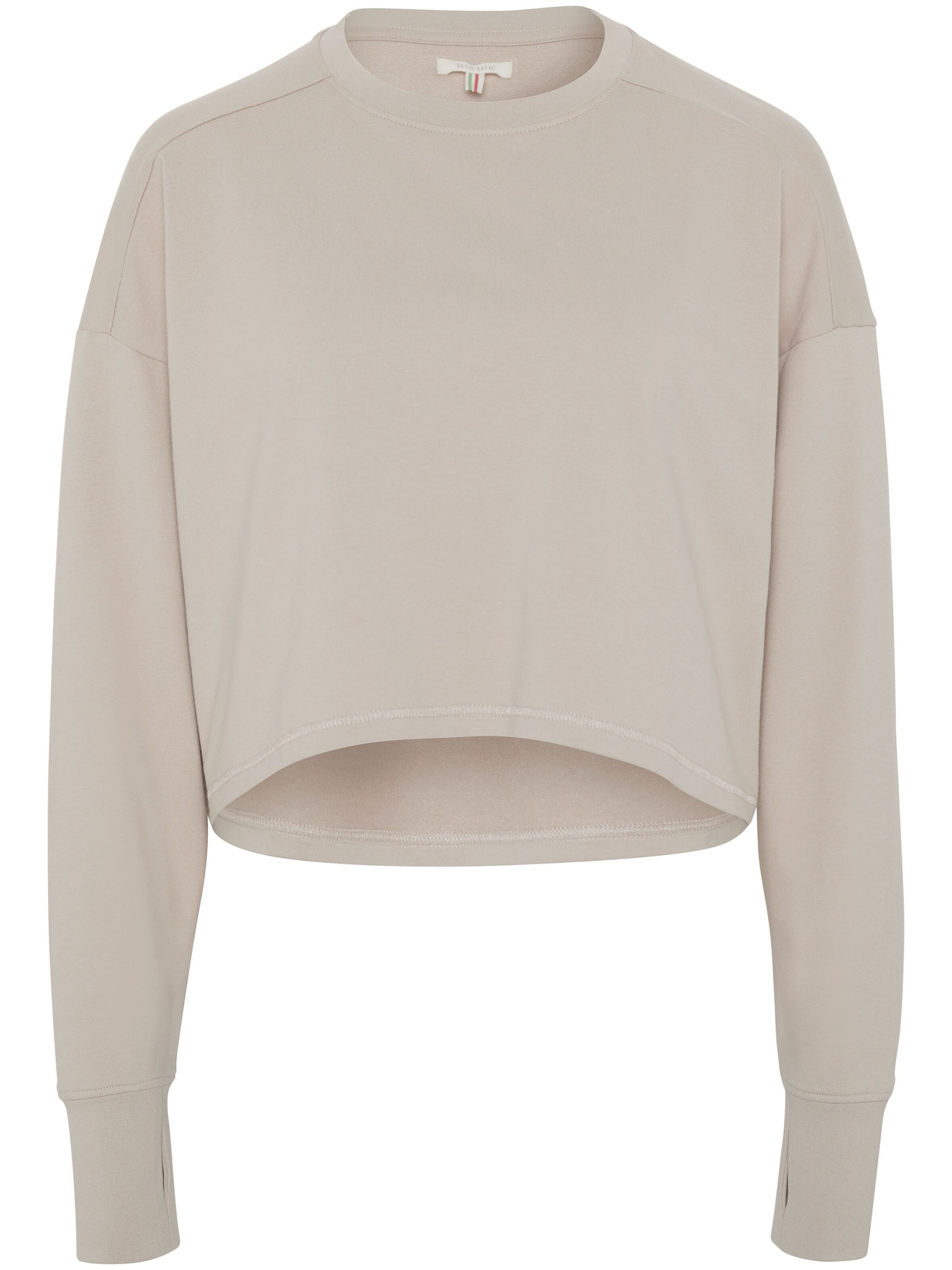 Detto Fatto Sweatshirt  ' Yoga by Caro Cult ' in Grau: Vorderseite