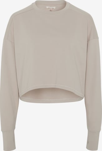 Detto Fatto Sweatshirt  ' Yoga by Caro Cult ' in Grau: predná strana