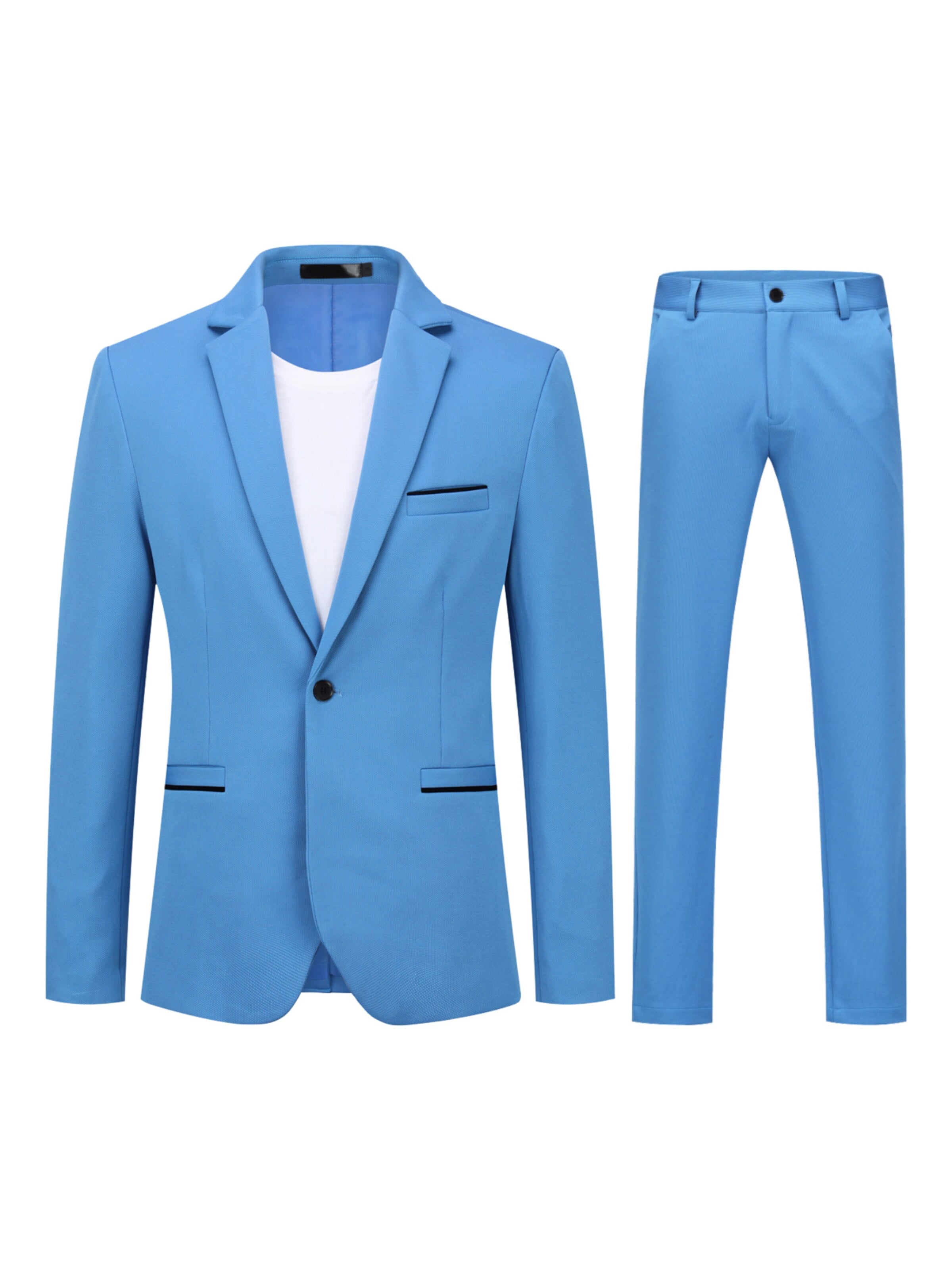YOUTHUP Suit 'Einheit' in 44/Regular in Sky blue, Item view