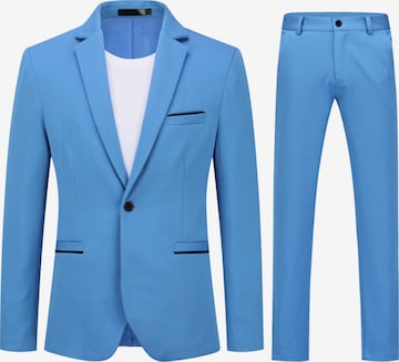 YOUTHUP Slim fit Suit 'Einheit' in Blue: front