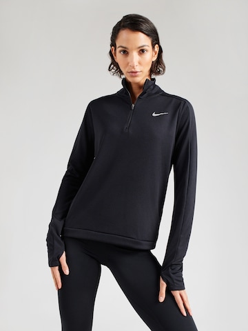 NIKE - Camiseta funcional 'Pacer' en negro: frente