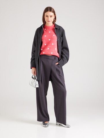 Pullover 'PCPAYA' di PIECES in rosso