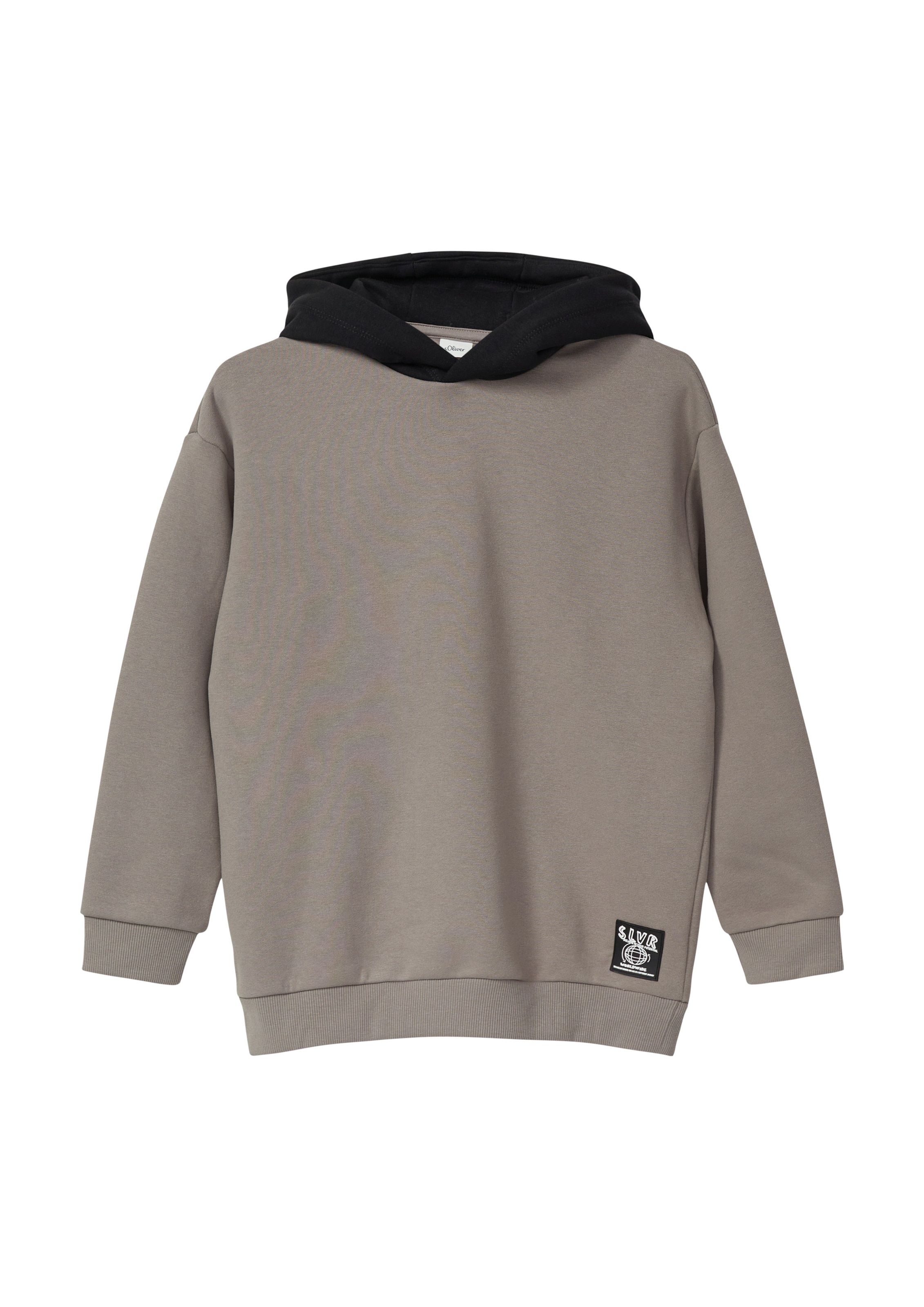 s.Oliver Sweatshirt in Grijs: voorkant