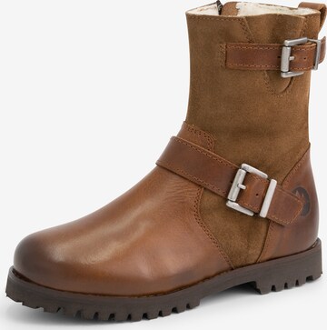 Travelin Boots in Brown: front