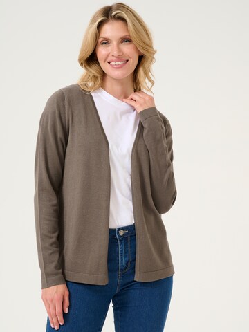 Kaffe Strickjacke 'Fenia Astrid' in Braun: Vorderseite