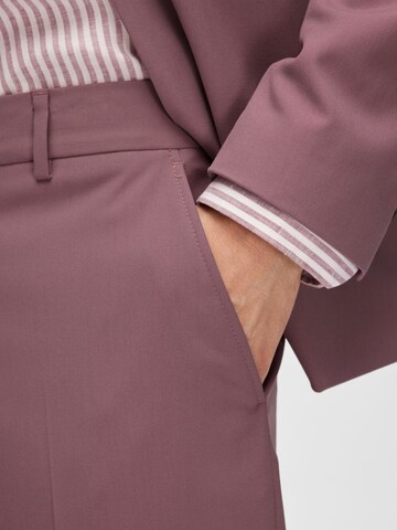 SELECTED HOMME Slimfit Bundfaltenhose in Pink
