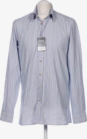 HAMMERSCHMID Button Up Shirt in M in Blue: front