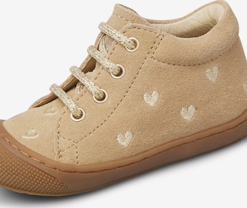 NATURINO Sneaker 'COCOON EMBR.HEARTS' in Beige: Vorderseite