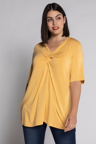 T-shirt Ulla Popken en jaune : devant