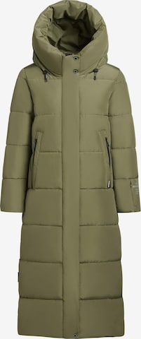 khujo Wintermantel 'Soulani5 Matt' in Groen: voorkant